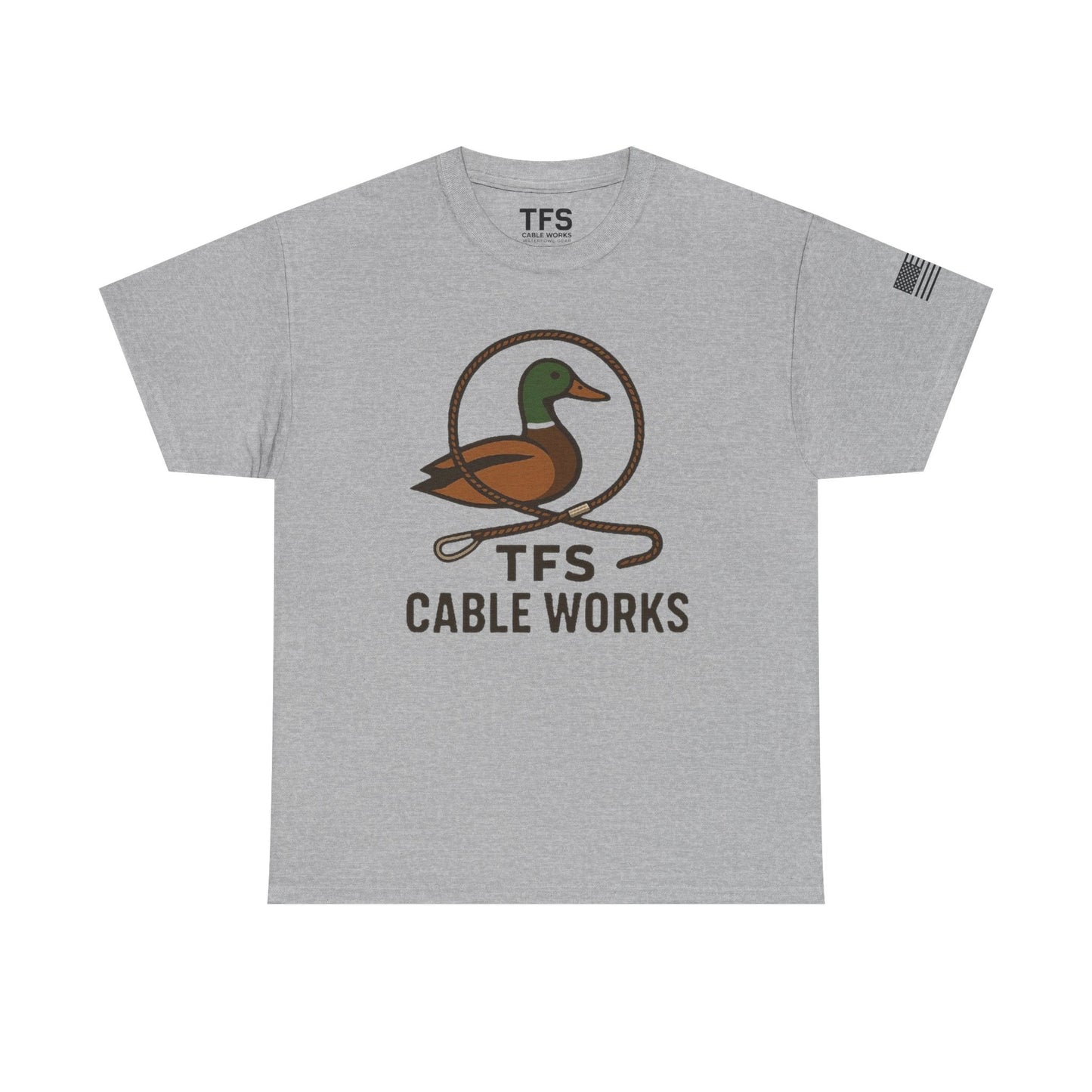 Unisex Heavy Cotton Tee with TFS Logo