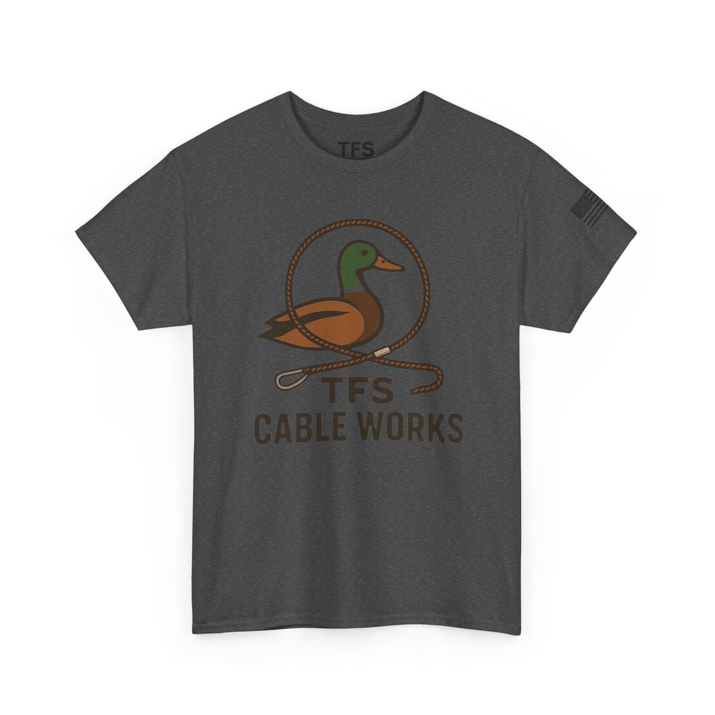 Unisex Heavy Cotton Tee with TFS Logo