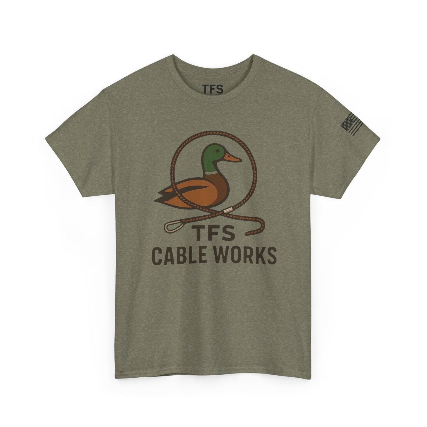 Unisex Heavy Cotton Tee with TFS Logo
