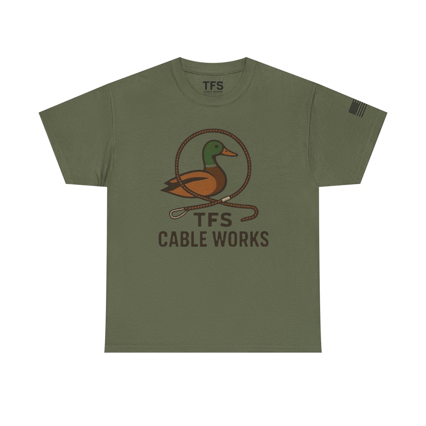 Unisex Heavy Cotton Tee with TFS Logo