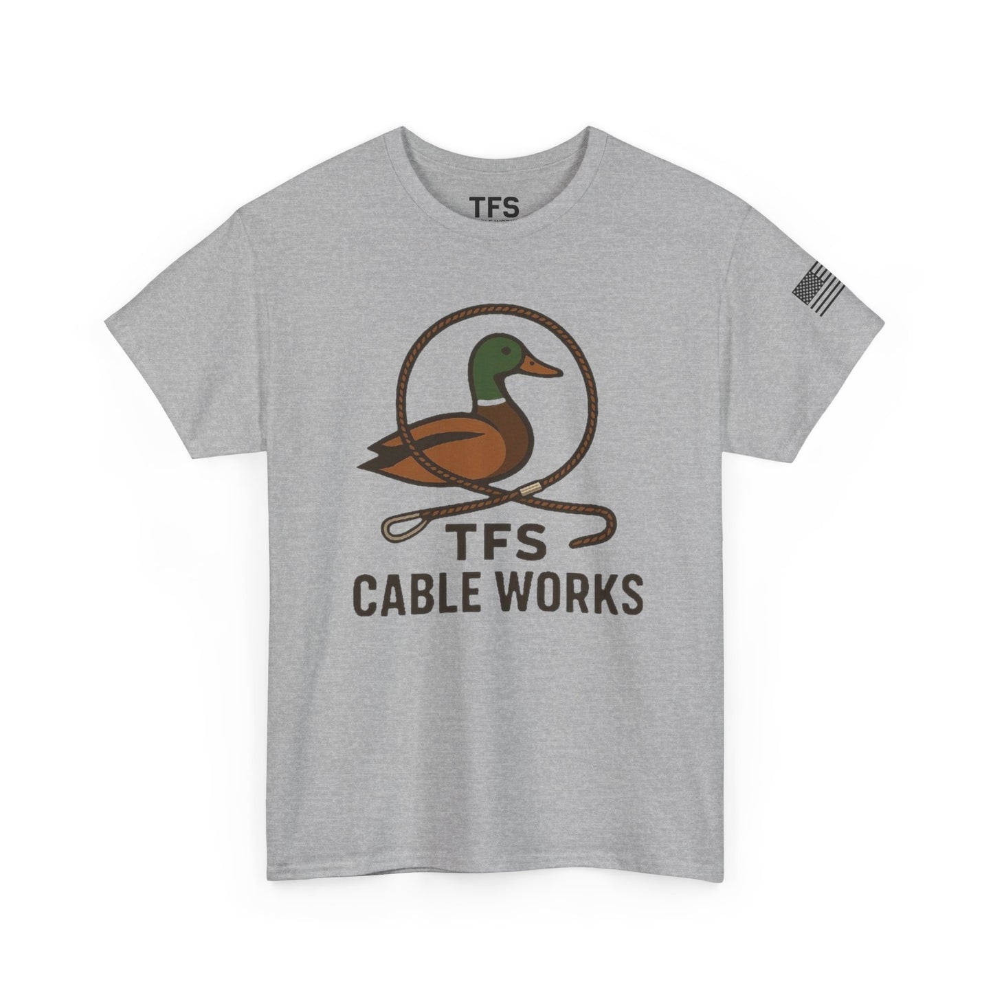 Unisex Heavy Cotton Tee with TFS Logo
