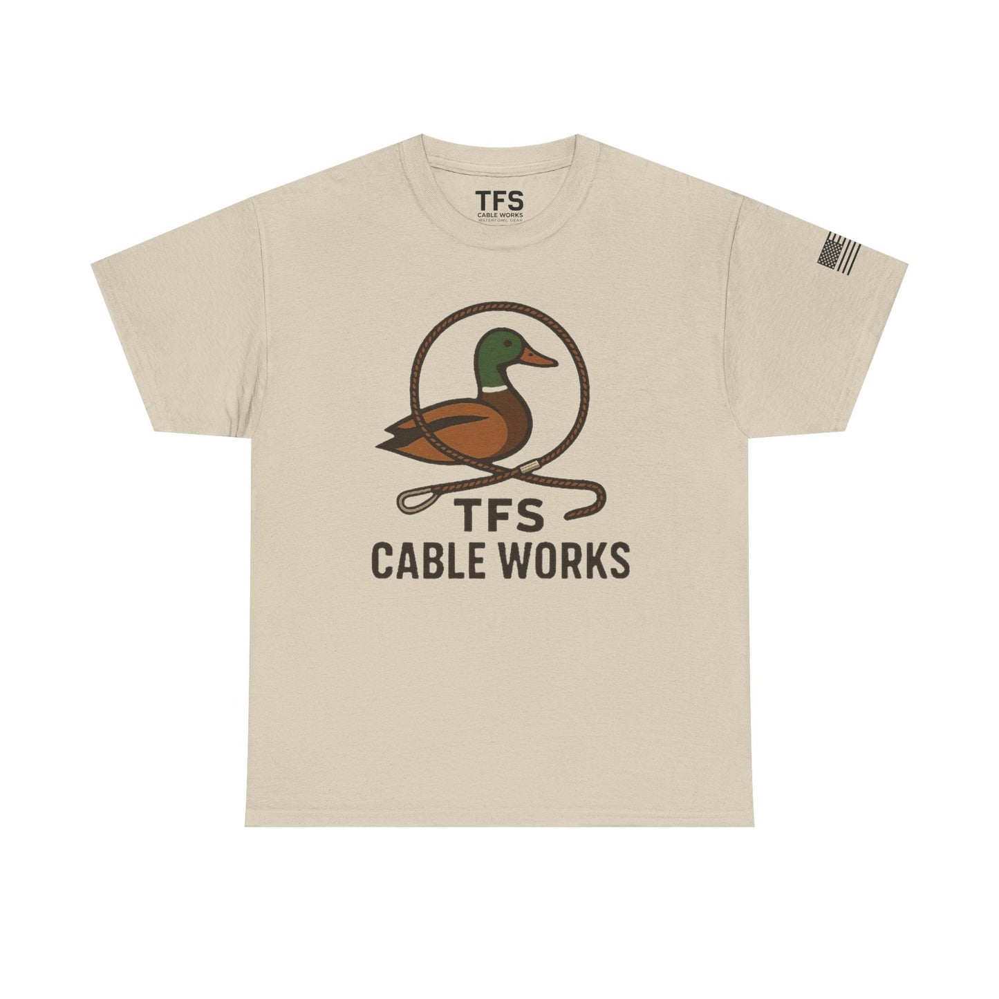 Unisex Heavy Cotton Tee with TFS Logo