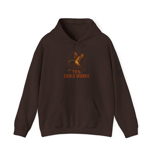 TFS Cable Works Logo Hoodie - Lineman Cable Crew Pullover