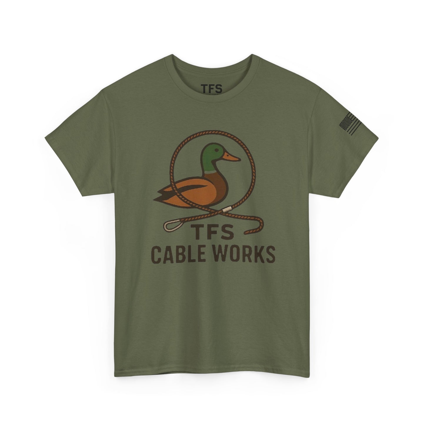 Unisex Heavy Cotton Tee with TFS Logo