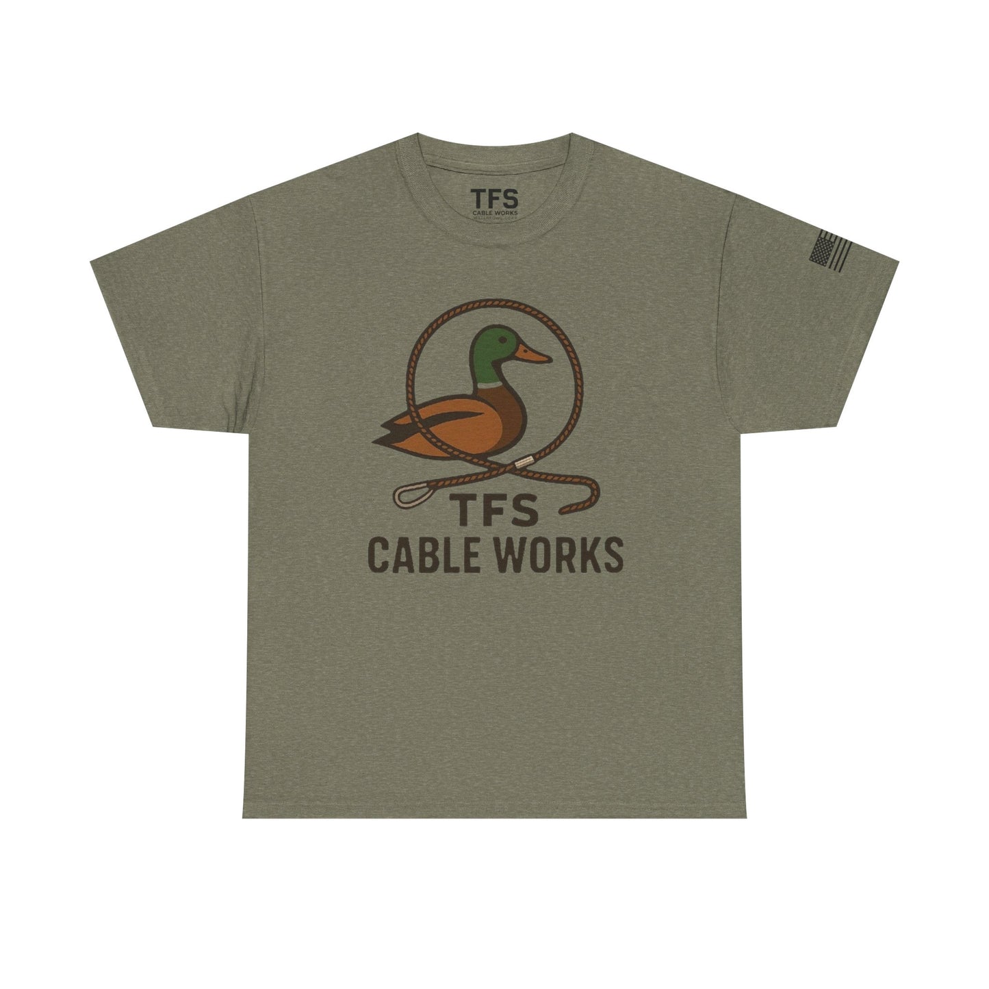 Unisex Heavy Cotton Tee with TFS Logo