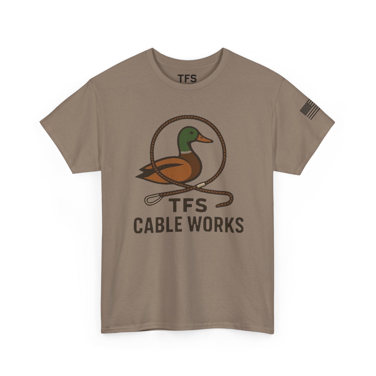 Unisex Heavy Cotton Tee with TFS Logo