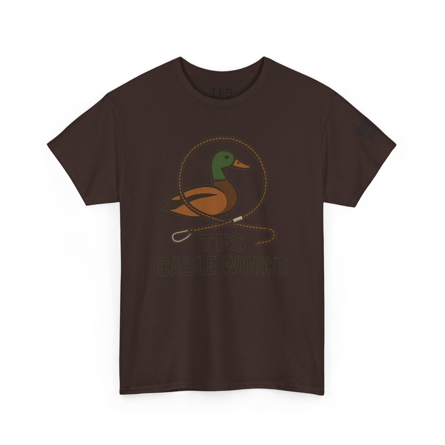 Unisex Heavy Cotton Tee with TFS Logo