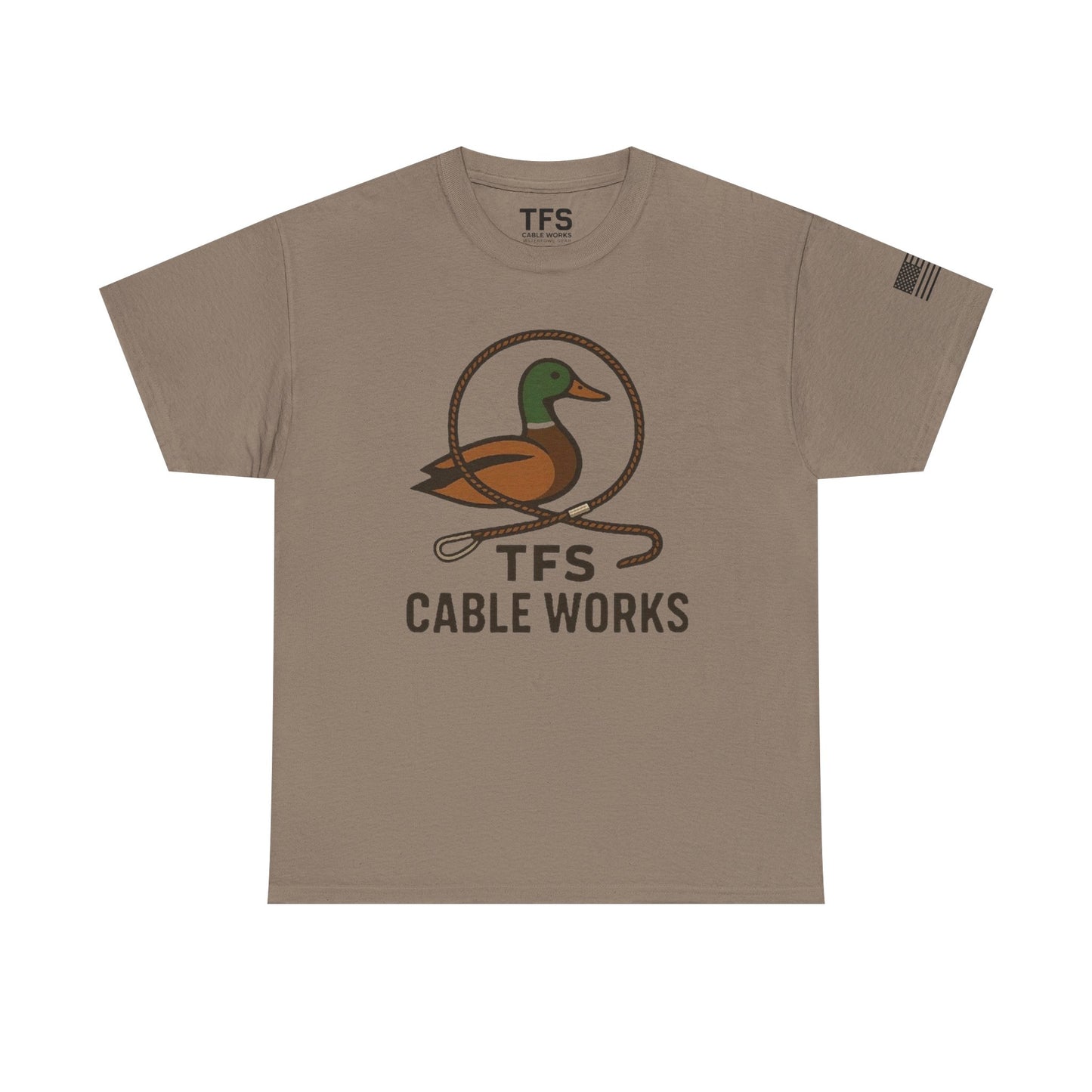 Unisex Heavy Cotton Tee with TFS Logo