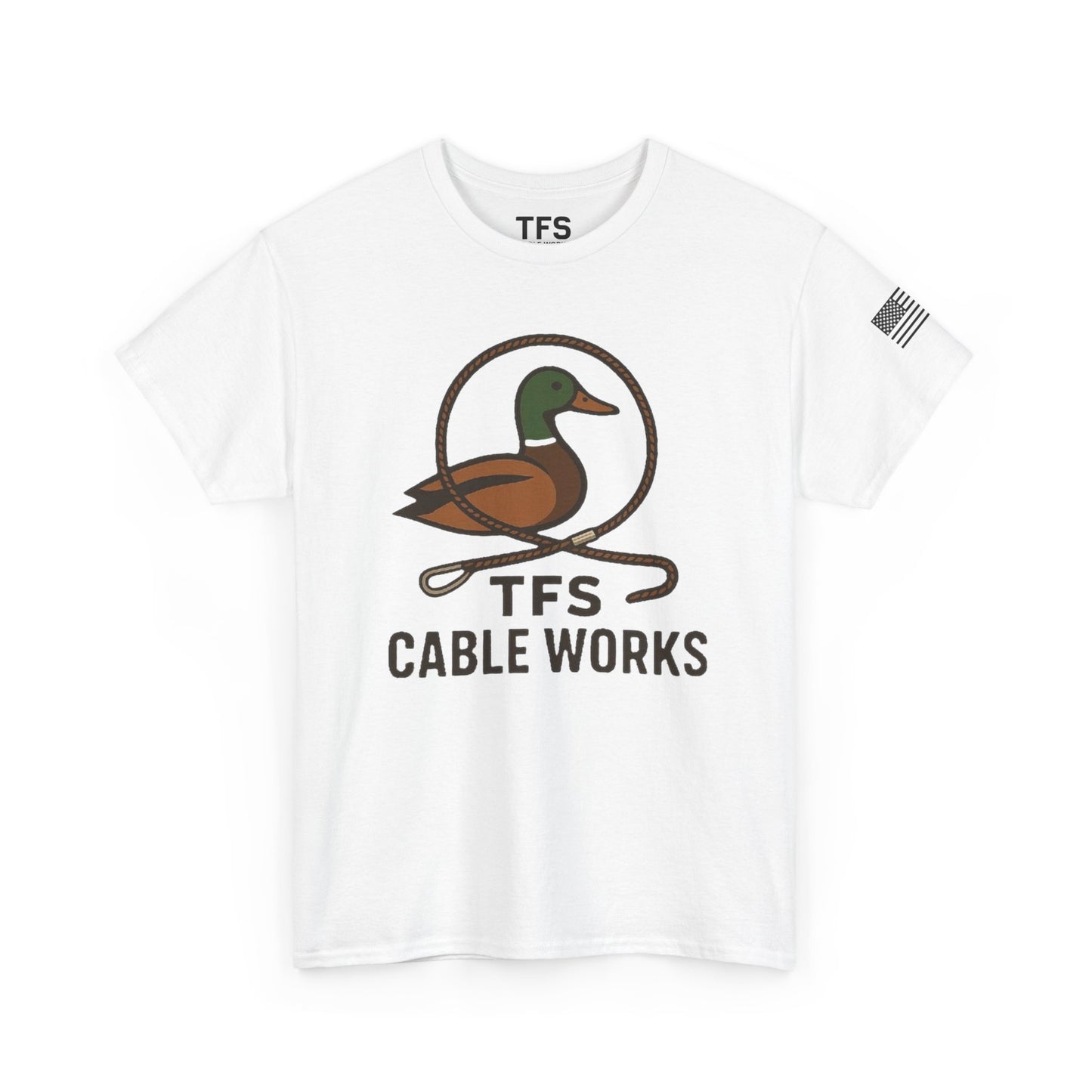 Unisex Heavy Cotton Tee with TFS Logo