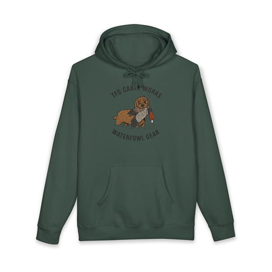Waterfowl Gear Hoodie — TFS Cable Works Retriever Design