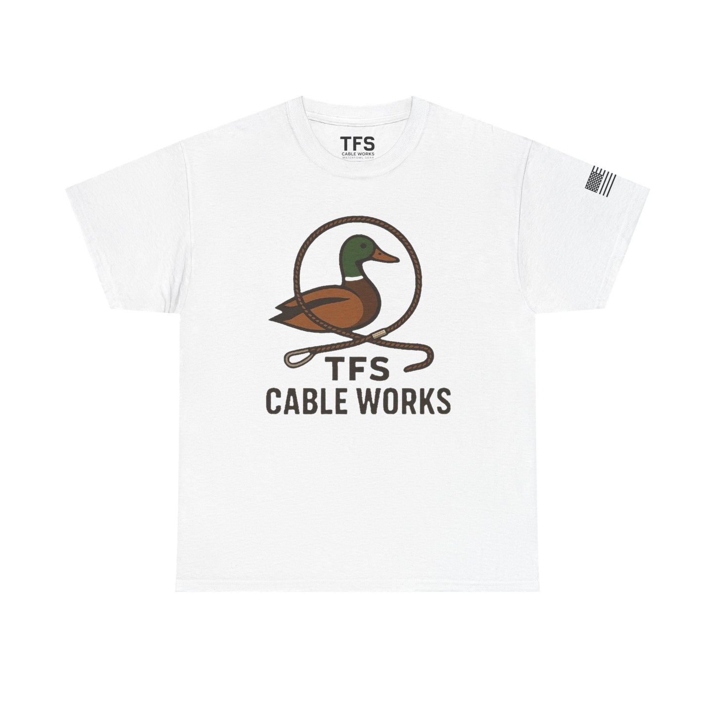 Unisex Heavy Cotton Tee with TFS Logo