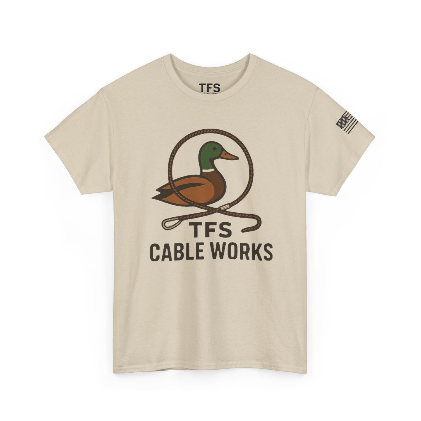 Unisex Heavy Cotton Tee with TFS Logo