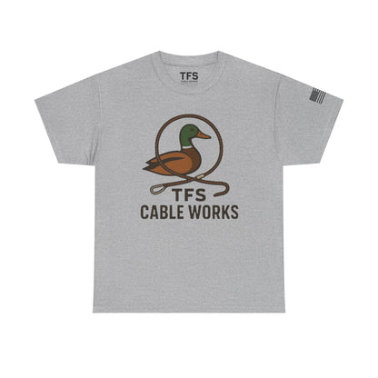 Unisex Heavy Cotton Tee with TFS Logo