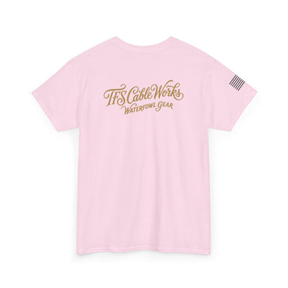 Waterfowl Gear T‑Shirt — TFS Cable Works Logo Duck Tee