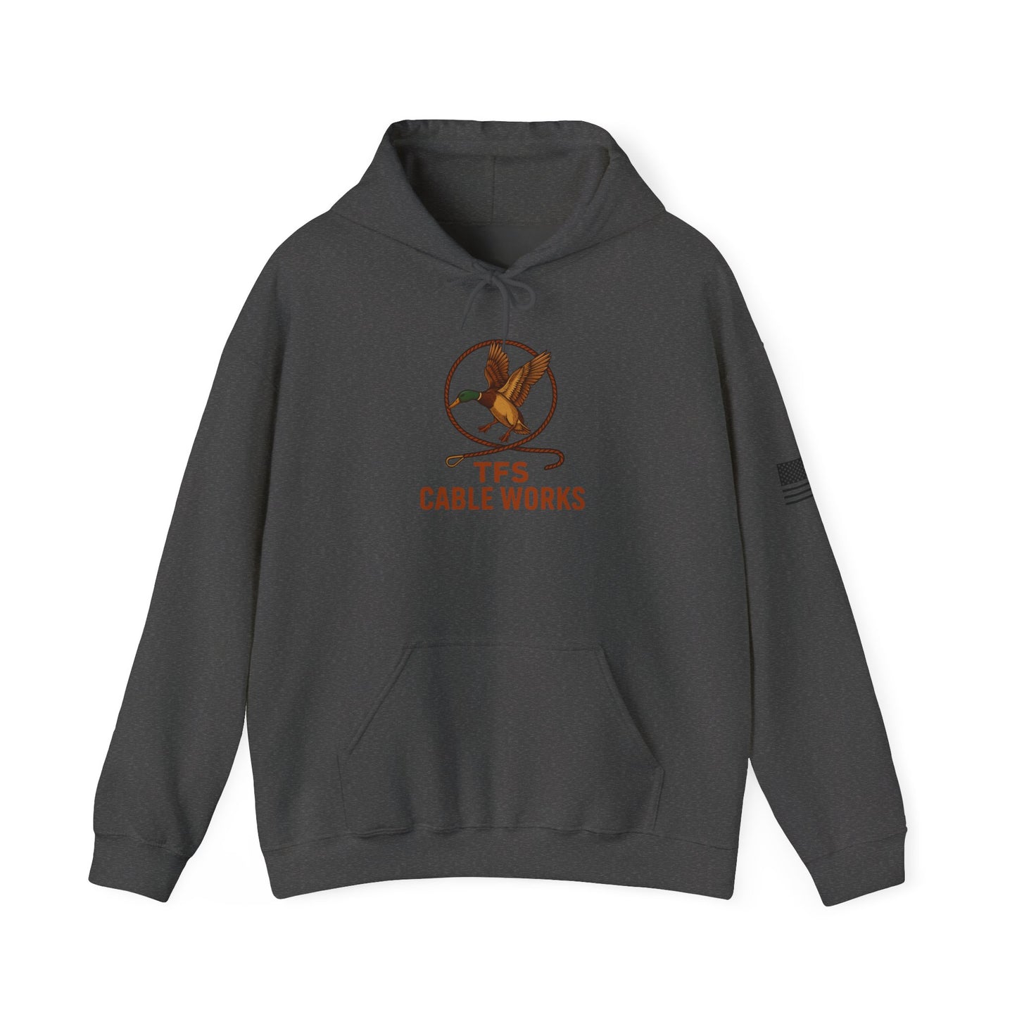 TFS Cable Works Logo Hoodie - Lineman Cable Crew Pullover