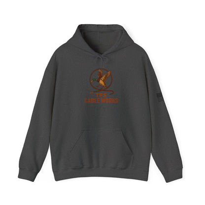 TFS Cable Works Logo Hoodie - Lineman Cable Crew Pullover