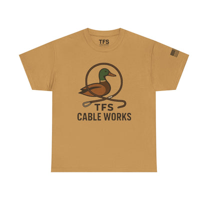 Unisex Heavy Cotton Tee with TFS Logo