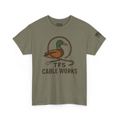 Unisex Heavy Cotton Tee with TFS Logo