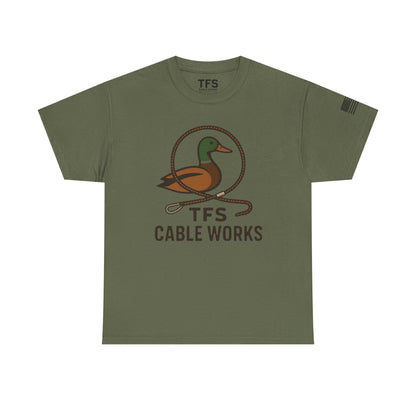 Unisex Heavy Cotton Tee with TFS Logo