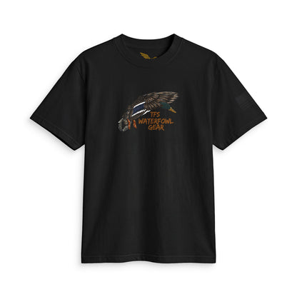 Waterfowl Gear T‑Shirt — Vintage Duck Fly Fishing Design