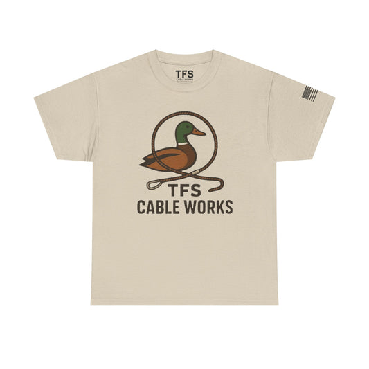 Unisex Heavy Cotton Tee with TFS Logo