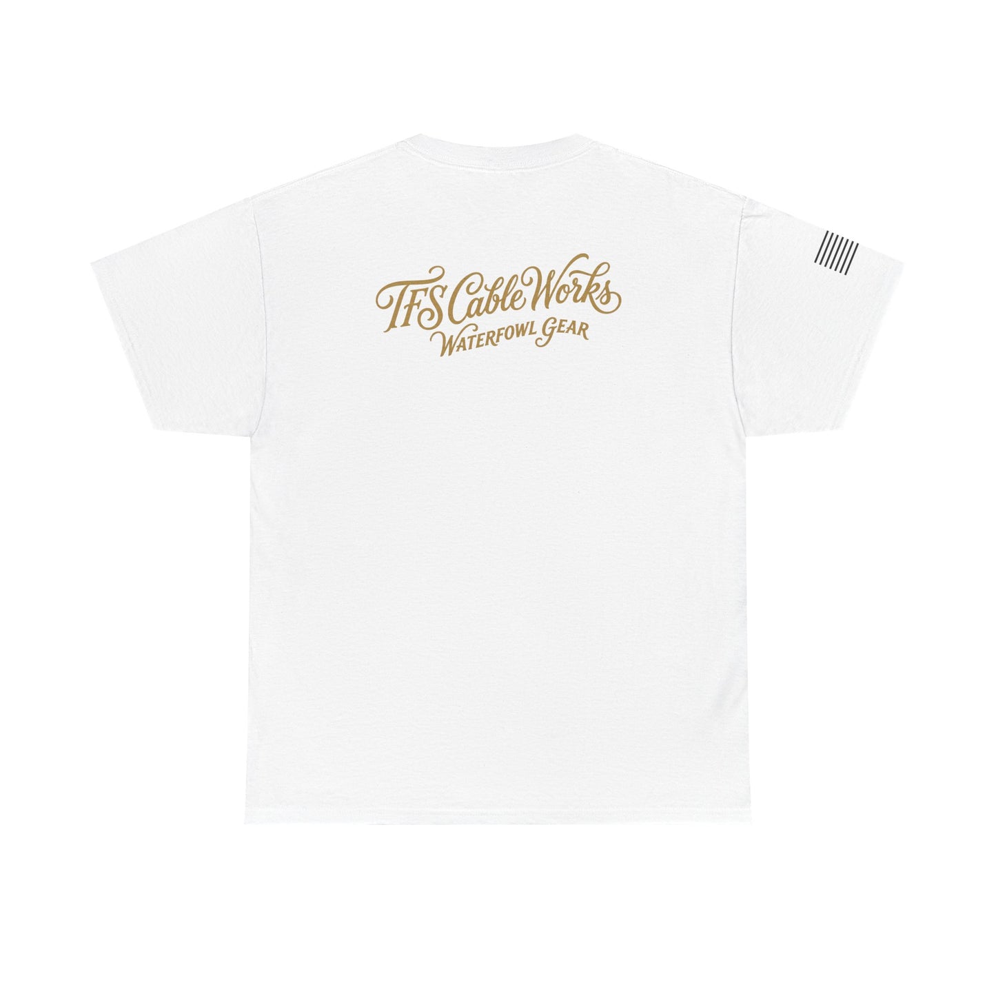 Waterfowl Gear T‑Shirt — TFS Cable Works Logo Duck Tee