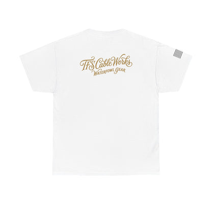 Waterfowl Gear T‑Shirt — TFS Cable Works Logo Duck Tee