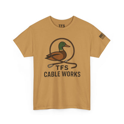 Unisex Heavy Cotton Tee with TFS Logo