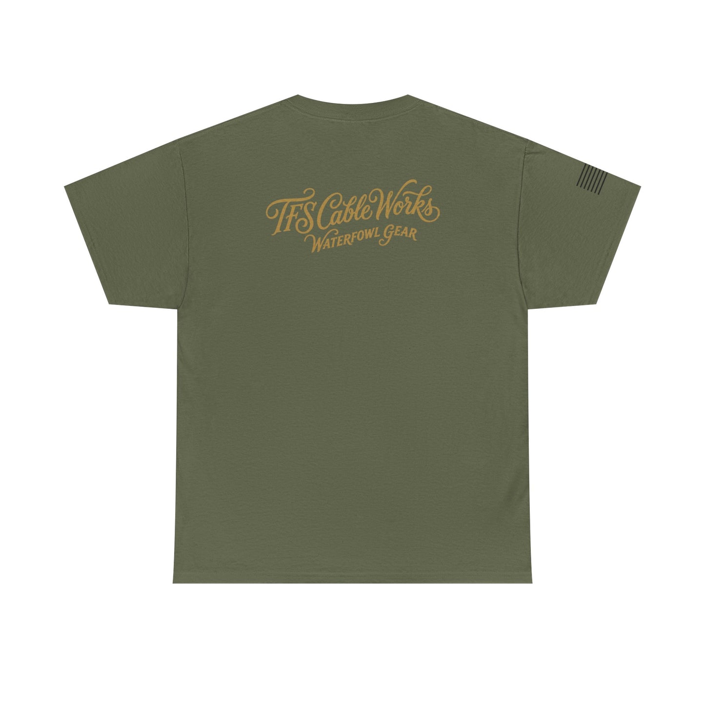 Waterfowl Gear T‑Shirt — TFS Cable Works Logo Duck Tee