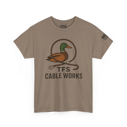 Unisex Heavy Cotton Tee with TFS Logo