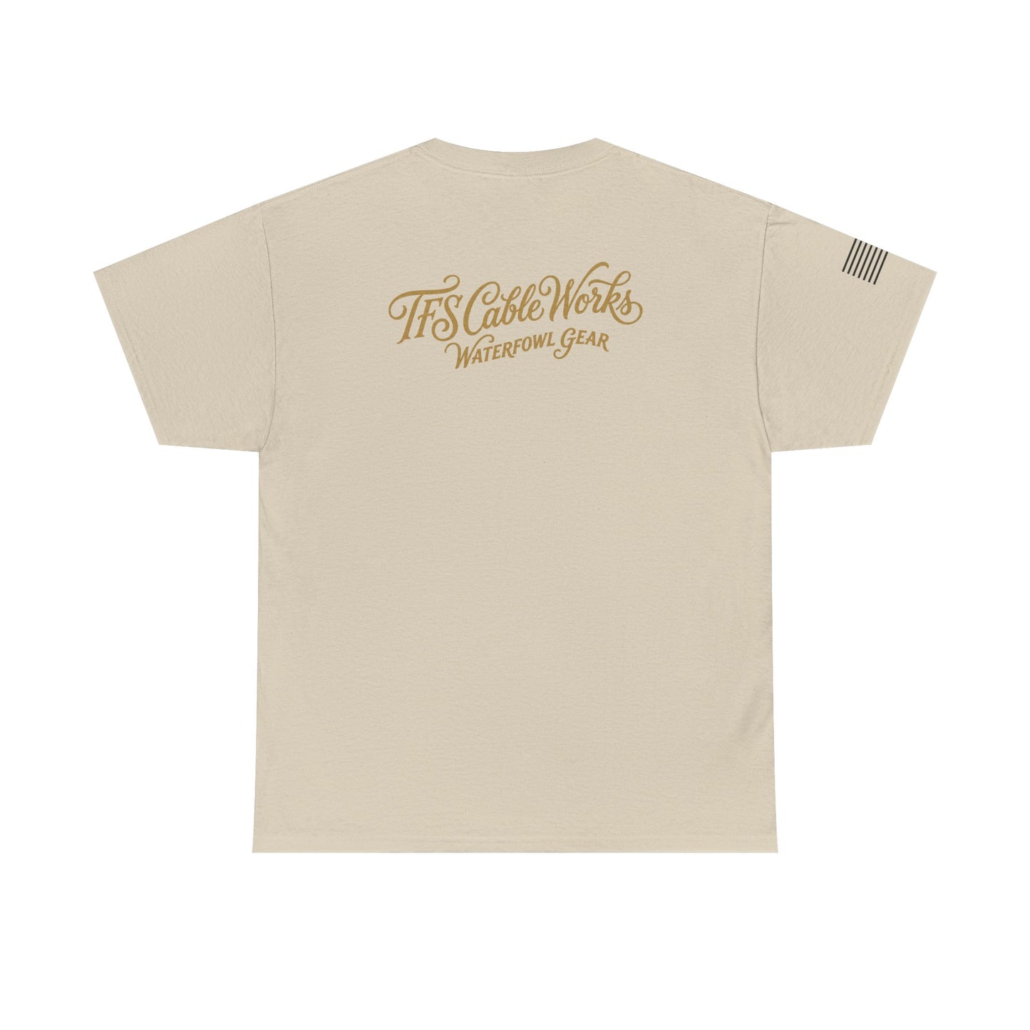 Waterfowl Gear T‑Shirt — TFS Cable Works Logo Duck Tee