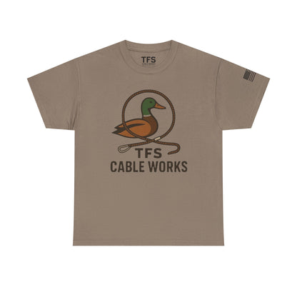 Unisex Heavy Cotton Tee with TFS Logo