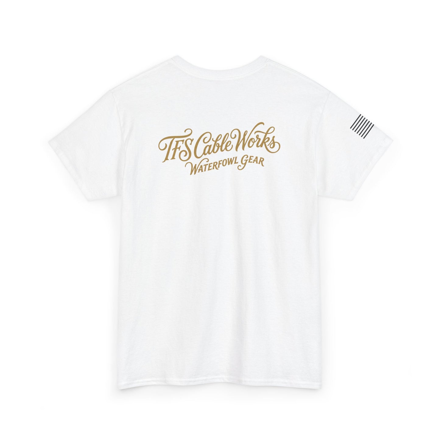 Waterfowl Gear T‑Shirt — TFS Cable Works Logo Duck Tee