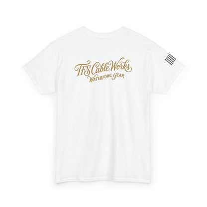 Waterfowl Gear T‑Shirt — TFS Cable Works Logo Duck Tee