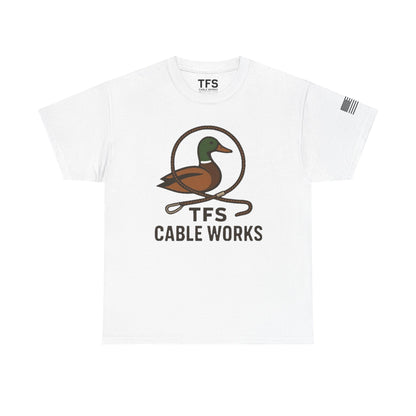 Unisex Heavy Cotton Tee with TFS Logo